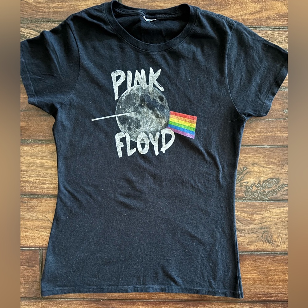 Black Pink Floyd Graphic T-Shirt